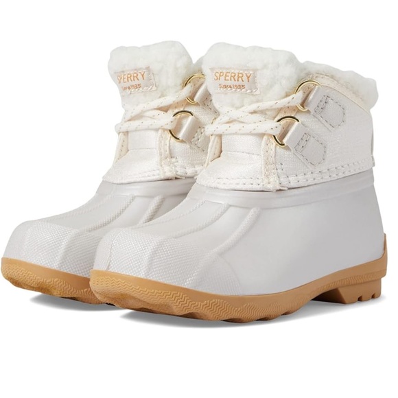 Sperry White and Brown Alpine Boots - Picture 1 of 1